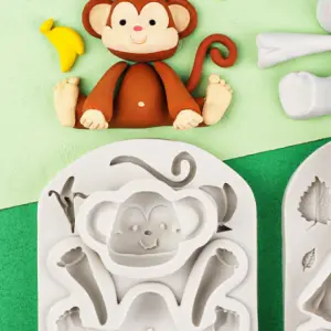 3D Monkey Animal silicone mould