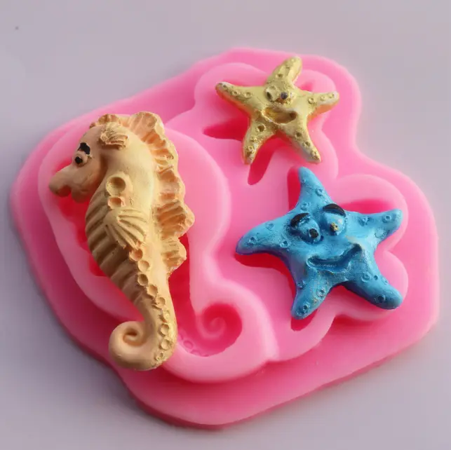 Starfish Seahorse theme silicone mould