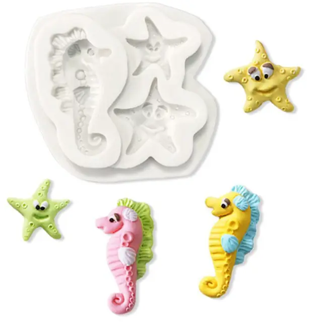 Starfish Seahorse theme silicone mould