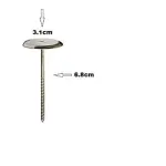 Stainless Steel Piping Nail 3D Rose Flower Maker Piping Bottom Cream Flowers Cake Decoration Tool ( small head )