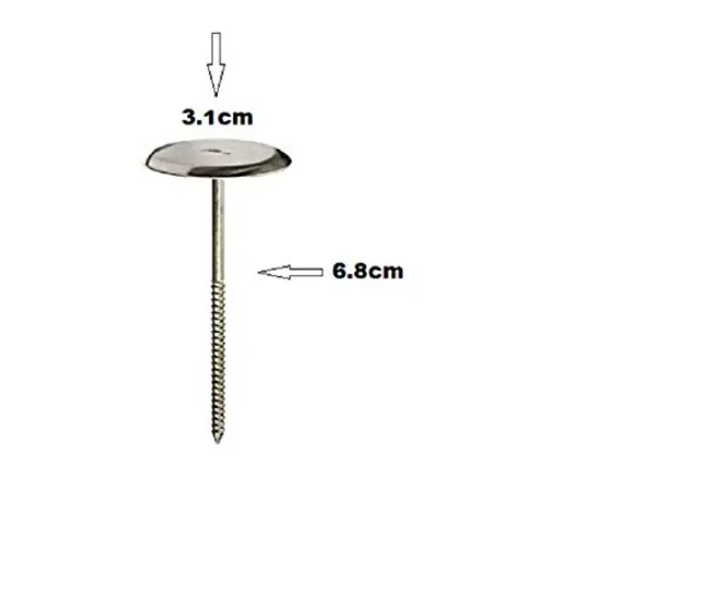Stainless Steel Piping Nail 3D Rose Flower Maker Piping Bottom Cream Flowers Cake Decoration Tool ( small head )