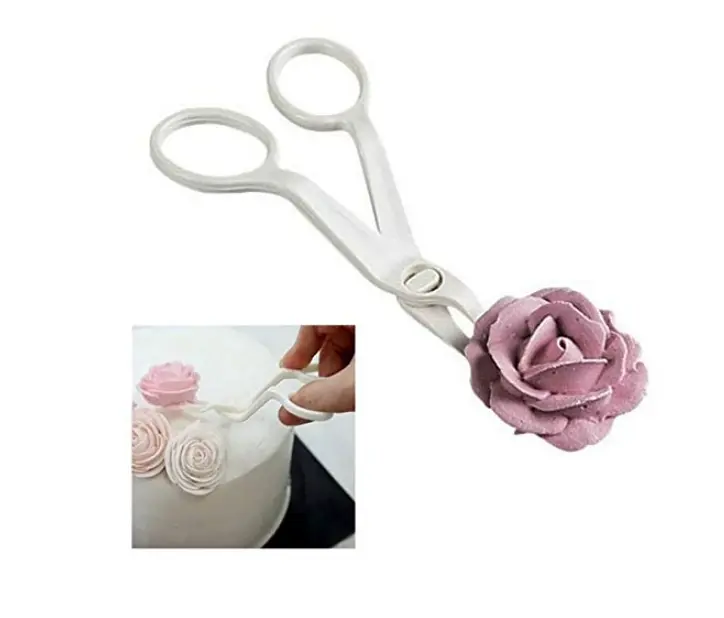Cake cream Flower lifter Plastic Scissor Cake Decoration