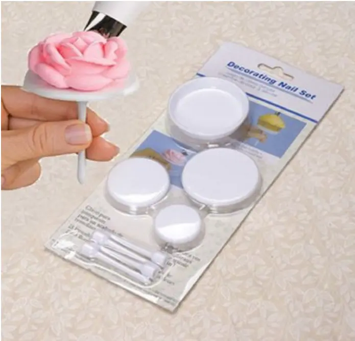 4 PCs Plastic Cake Nail Stands Sets cake tool