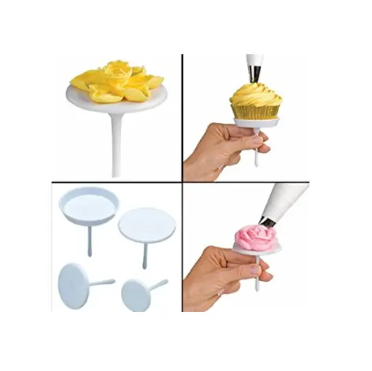 4 PCs Plastic Cake Nail Stands Sets cake tool