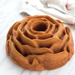 Rose Bundt Cake Pan Non-Stick Specialty Round 9" Carbon Steel Baking Mould