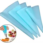 4 pcs Silicone Food Grade Reusable Cream Pastry Icing Pipping bag set
