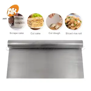 Stainless steel Large curling dough Bench scrapper