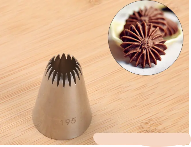 Cake Decor Medium Nozzle - No. 195 Piping Nozzle