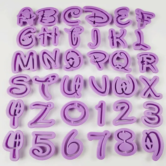 Plastic Alphabet And Number Cutter