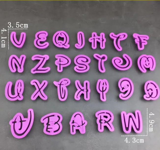 Plastic Alphabet And Number Cutter