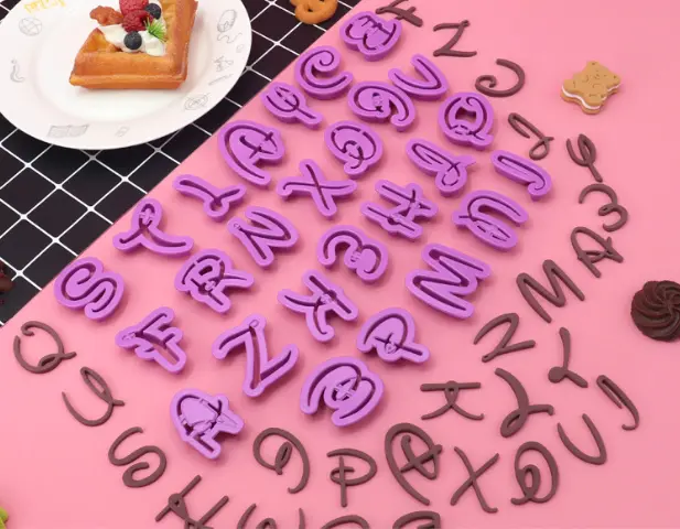 Plastic Alphabet And Number Cutter