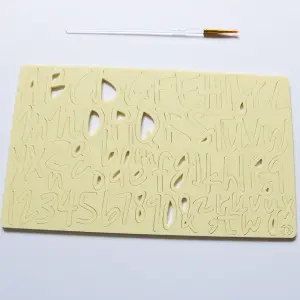 Upper & Lower Case Alphabet and Number Acrylic Diy Stamp Embossed Fondant Cake Decorating
