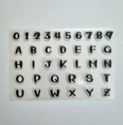 Upper Case Alphabet and Number Diy Stamp Embossed Fondant Cake Decorating