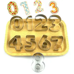 Stainless Steel Number Cutter Set