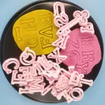 Cake Decor Plastic 26 pcs Lowercase Alphabet Cake and Cookie Stamping Set Plastic Fondant Cutter