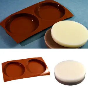 2-Cavity Large Round Disc Silicone Mould