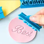 6pcs/Set Blessing Plastic Alphabet Letters Stamp