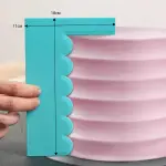 Cake Decor Smoother Polisher Cake Contour Comb Scraper Wave Pattern Shape Pastry Spatulas Pastry Icing Comb Set Baking Tools For Cakes For Baking