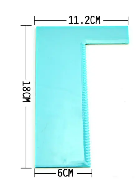 Smoother Polisher Cake Contour Comb Scraper Zig Zag Pattern Shape Pastry Spatulas Pastry Icing Comb Set Baking Tools For Cakes For Baking