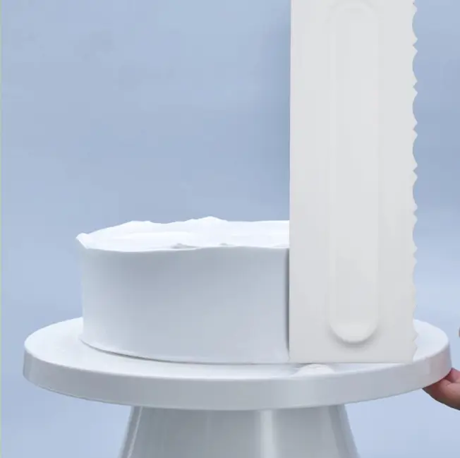 Cake Decor Big Plastic Icing Comb Scraper Smoother Icing Fondant Cake Decorating Tool (D-42 F)