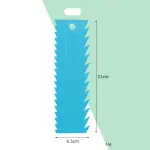 Cake Decor Big Plastic Icing Comb Scraper Smoother Icing Fondant Cake Decorating Tool (D-42 K)