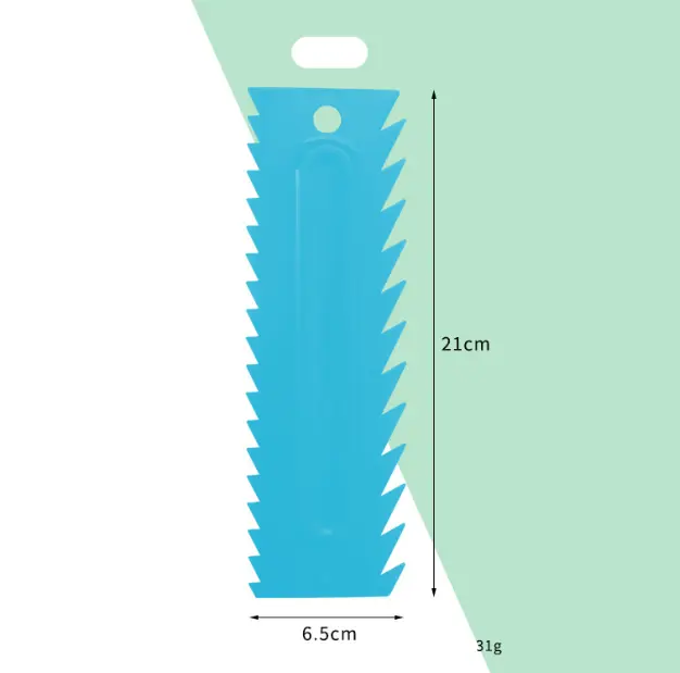 Cake Decor Big Plastic Icing Comb Scraper Smoother Icing Fondant Cake Decorating Tool (D-42 K)