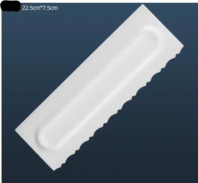 Cake Decor Big Plastic Icing Comb Scraper Smoother Icing Fondant Cake Decorating Tool (D-42 F)