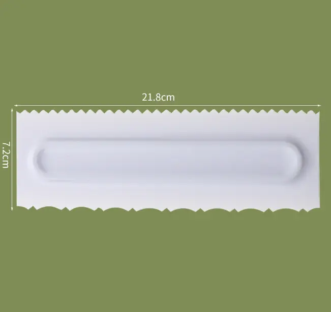 Cake Decor Big Plastic Icing Comb Scraper Smoother Icing Fondant Cake Decorating Tool (D-42 J)