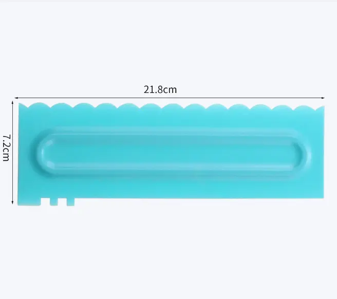 Cake Decor Big Plastic Icing Comb Scraper Smoother Icing Fondant Cake Decorating Tool (D-42 I )