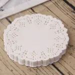 4.5 inch Paper Doilies | Round Placemats | Decorative Accessories | Disposable Paper Mats - White (140 pcs Pack)