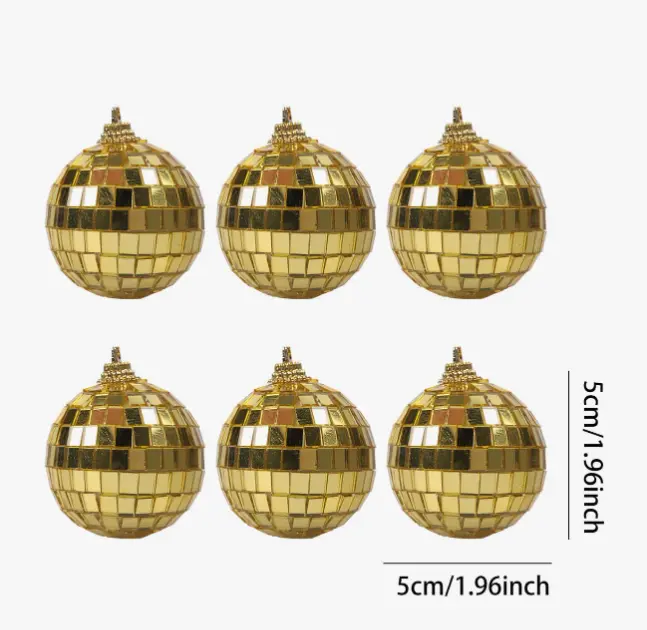 1 pcs Golden Disco ball (5 cm)