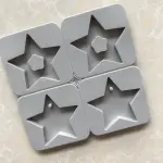 Star Aromatherapy Air Outlet Fragrance Wax Tablets Silicone Mould