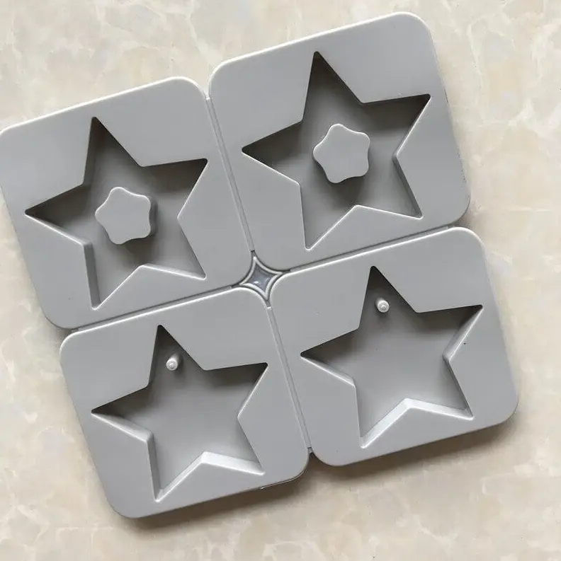 Star Aromatherapy Air Outlet Fragrance Wax Tablets Silicone Mould
