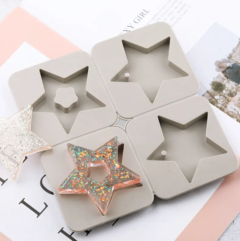 Star Aromatherapy Air Outlet Fragrance Wax Tablets Silicone Mould