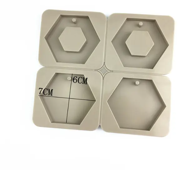 Hexagon Shaped Aromatherapy Air Outlet Fragrance Wax Tablets Silicone Mould
