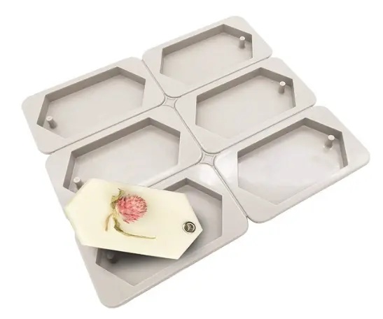 6 Cavity Polygon Shaped Aromatherapy Air Outlet Fragrance Wax Tablets Silicone Mould