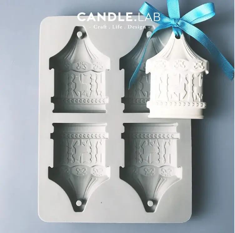 Carousel Theme Aromatherapy Air Outlet Fragrance Wax Tablets Silicone Mould