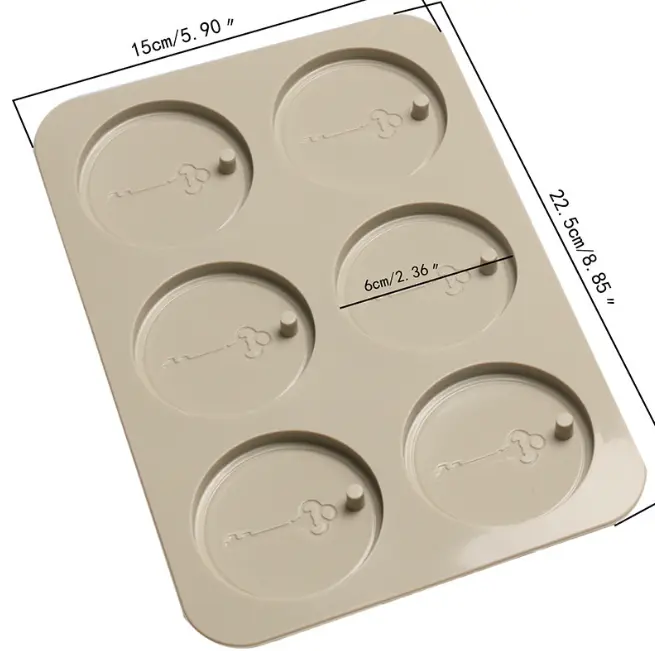 Circle Shaped Aromatherapy Air Outlet Fragrance Wax Tablets Silicone Mould