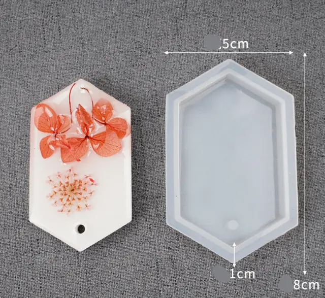 Single cavity Polygon Shaped Aromatherapy Air Outlet Fragrance Wax Tablets Silicone Mould