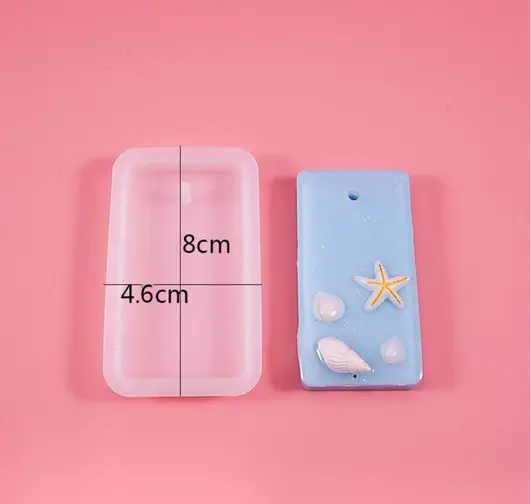 Rectangle Shaped Aromatherapy Air Outlet Fragrance Wax Tablets Silicone Mould