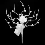 1 pcs Artificial Pearl Blossoms Flower Stick cake topper