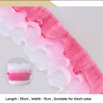 3 Layer muti Color Lace Cake ribbon Decoration