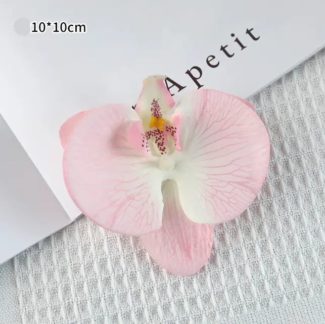 1 pcs Large Orchid artificial flower cake topper Style 1