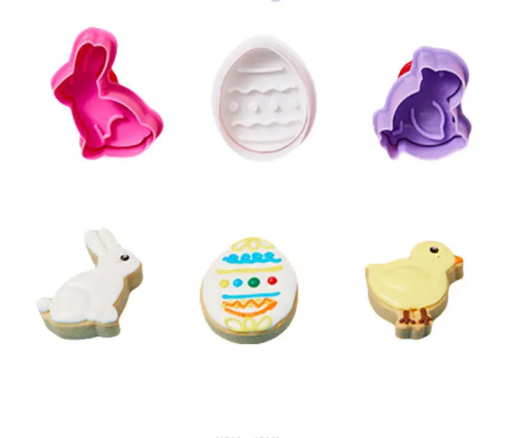 3 pcs Easter theme Plunger Cutter set