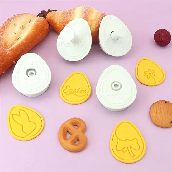 4 pcs Easter Rabbit egg cookie Theme Cookie Cutter set