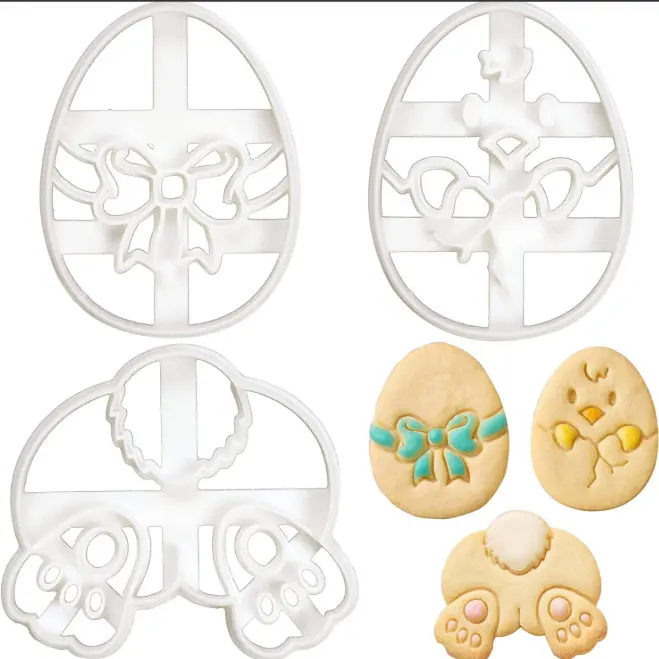 3 pcs Easter chicken rabbit egg cookie Theme Cookie Cutter set