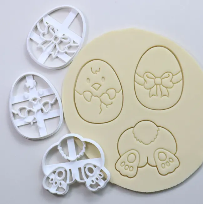 3 pcs Easter chicken rabbit egg cookie Theme Cookie Cutter set
