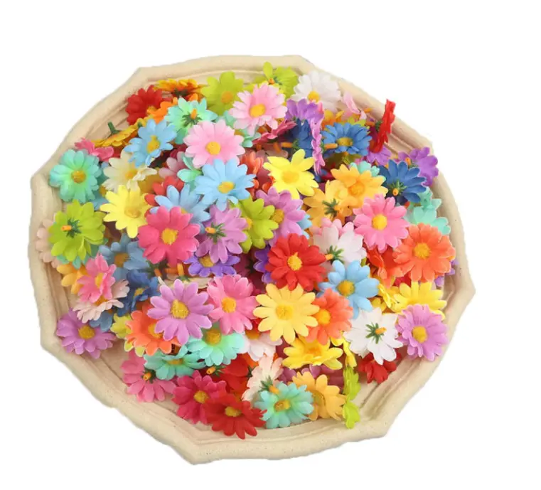 10 pcs Cute Daisy artificial flower cake topper