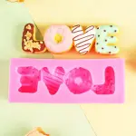 Candy Shaped Love Word silicone mould