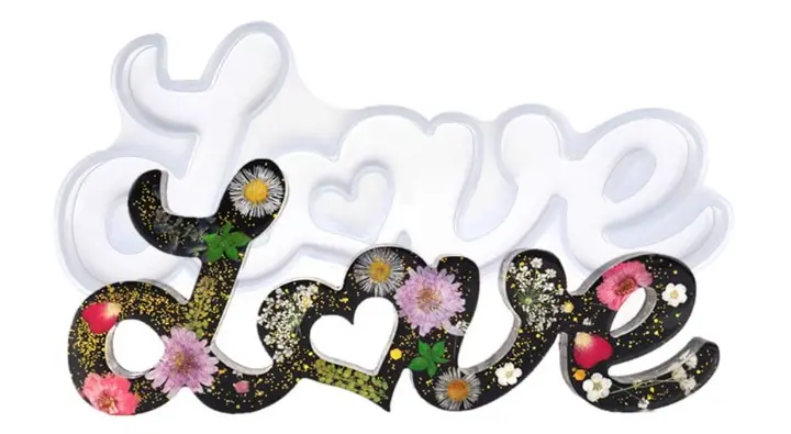 Large 3D love silicone Mould Style 2